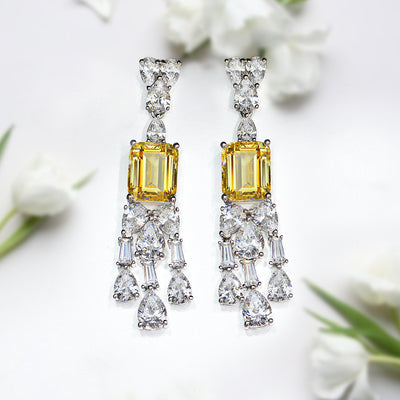 Aretes Geométricos Diamante Vintage para Mujer - Image 8
