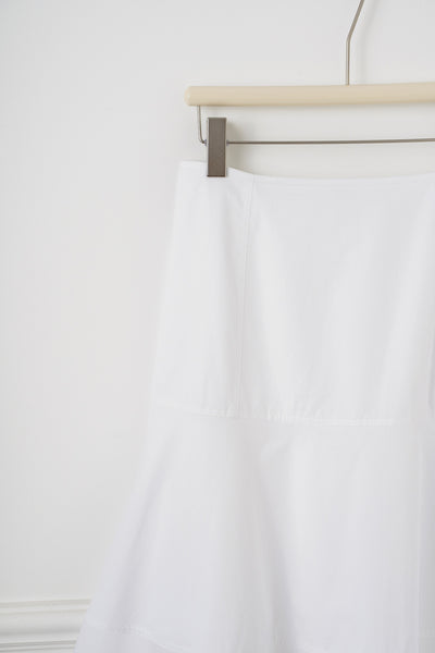 Falda Blanca de Cintura Alta con Detalles Combinados en Algodón - Image 30