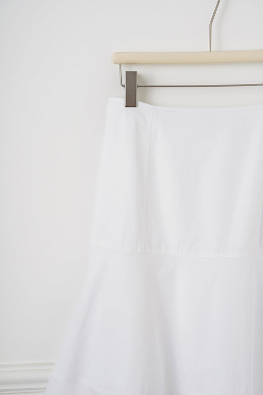 Falda Blanca de Cintura Alta con Detalles Combinados en Algodón - Image 30