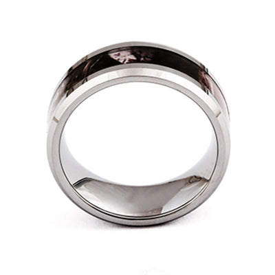 Anillo de Tungsteno 8mm para Hombre con Patrón de Mármol - Image 3