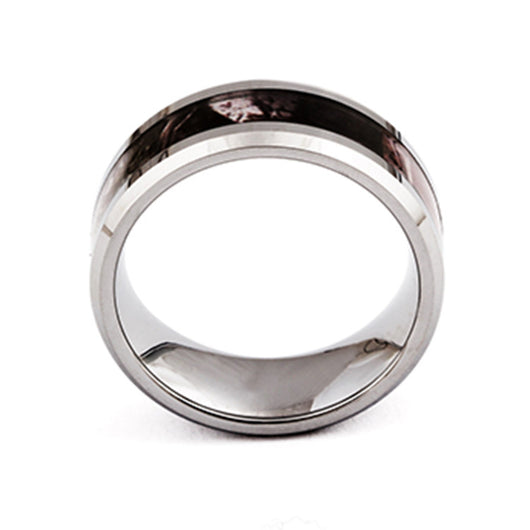 Anillo de Tungsteno 8mm para Hombre con Patrón de Mármol - Image 3