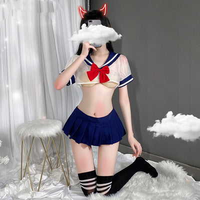 Lencería Cosplay Mesh Transparente Adorable - Image 8