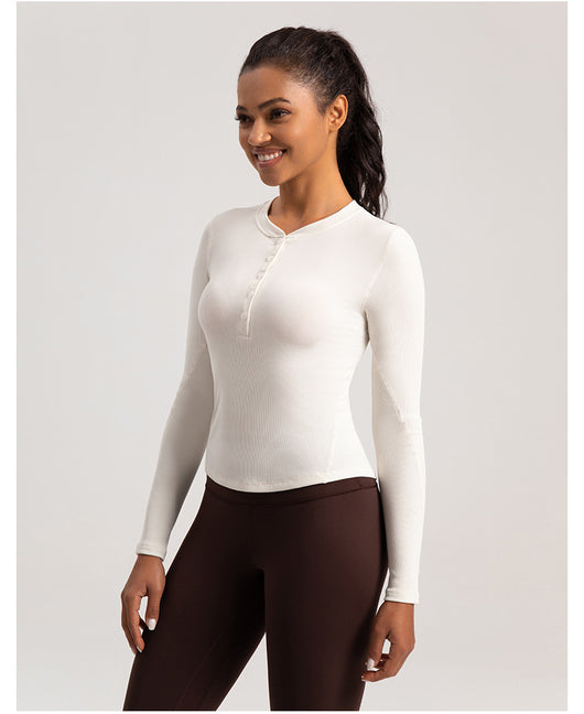 Playera Deportiva de Manga Larga para Yoga y Running - Image 20