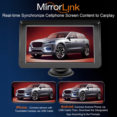 Autoestéreo Portátil 7" con CarPlay Inalámbrico, Android Auto y Bluetooth 5.0 - Image 13