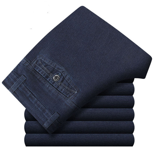 Jeans de Talle Alto con Forro de Terciopelo para Hombre - Calidez y Comodidad - Image 6