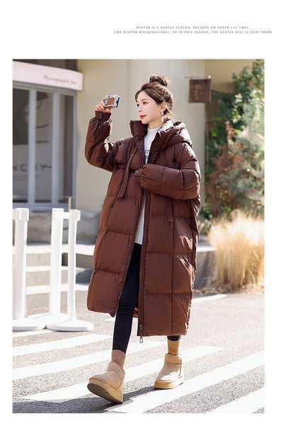 Abrigo Largo Acolchado Impermeable para Mujer - Protección Total en Invierno - Image 11
