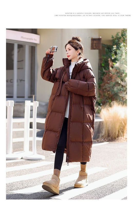 Abrigo Largo Acolchado Impermeable para Mujer - Protección Total en Invierno - Image 11