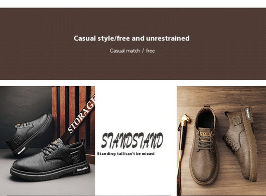 Botas de Cuero para Hombre - Estilo Casual y Trabajo - Image 9