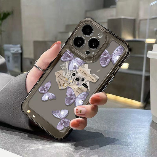 Funda Mariposa Púrpura Estilo Instagram - Protección Silicona - Image 6