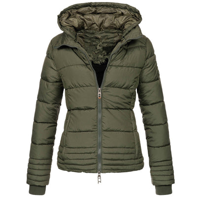 Chaqueta de Algodón Coreana Suelta con Capucha - Image 8