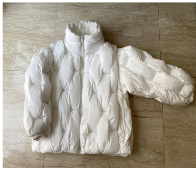 Chaqueta Acolchada de Algodón Tejido Torsionado Talla Grande - Image 13