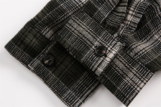 Camisa a Cuadros con Capucha para Hombre y Mujer - Image 19