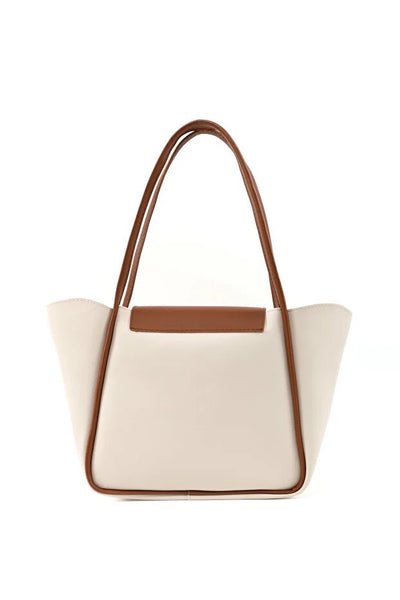 Bolso Tote de Cuero Sintético con Cierre de Botón - Bolsa de Mano y Hombro - Image 3