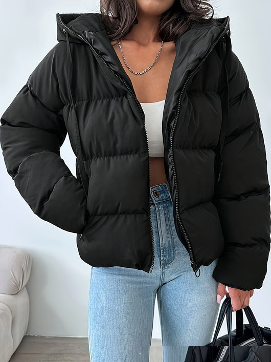 Chaqueta Puffer Oversized Coreana Gruesa con Capucha para Mujer - Image 5