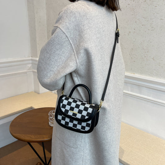 Bolso Diario para Mujer con Estampado Cuadros - Diseño Versátil y Funcional