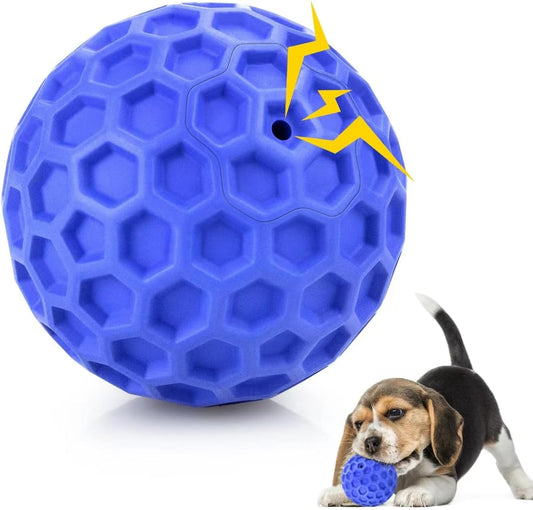Pelota Masticable Indestructible para Perros Grandes - Juguete Interactivo Antiansied con Sonido