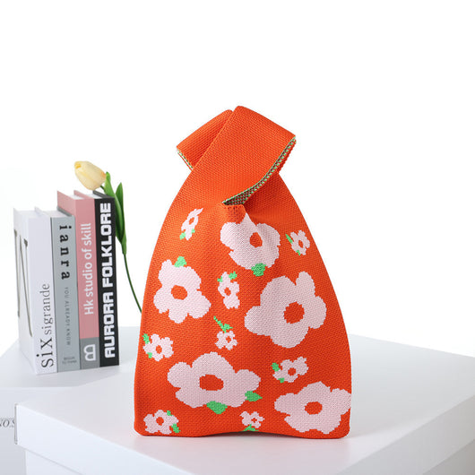 Bolsa de Compras Tejida a Cuadros con Rayas en Contraste - Image 27