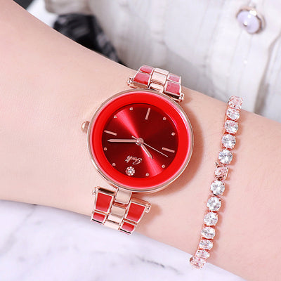 Reloj de Pulsera Elegante Acero Inoxidable Estilo Coreano para Mujer Cuarzo Blanco - Image 17