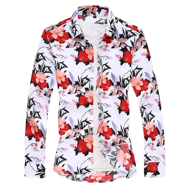 Camisa Estampada para Hombre Talla Grande - Colección Verano
