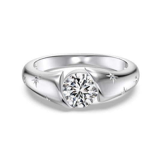 Anillo de Estilo Chino Brillante con Detalles Ornamentales para Mujer - Image 5