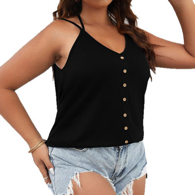 Blusa Casual Escote en V sin Mangas para Mujer - Image 5