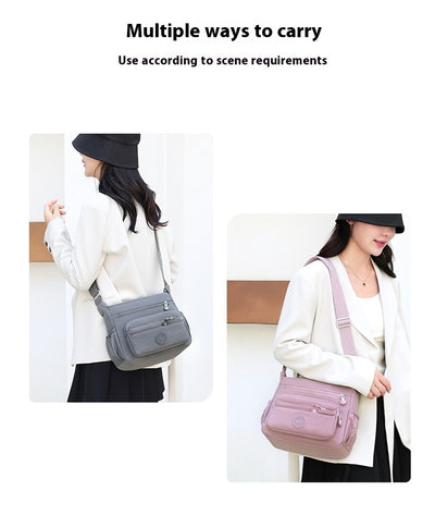 Bolsa Crossbody de Nylon Ligera con Gran Capacidad - Image 16