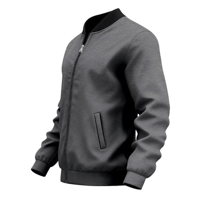 Chamarra Minimalista Americana Retro con Cierre y Cuello de Pie - Image 18
