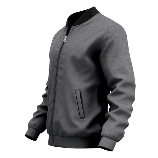 Chamarra Minimalista Americana Retro con Cierre y Cuello de Pie - Image 18