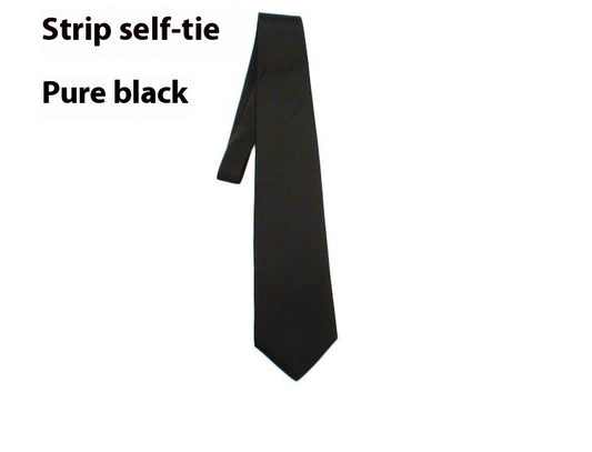 Corbata Negra 8cm para Hombre - Elegancia Profesional y Formal - Image 2