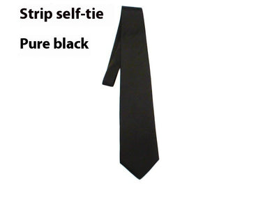 Corbata Negra 8cm para Hombre - Elegancia Profesional y Formal - Image 2