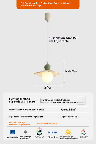 Lámpara de Techo Minimalista Crema para Mesita de Noche - Image 8