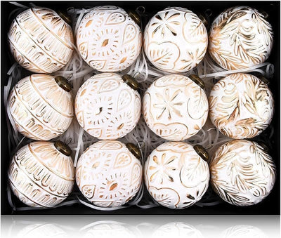 Set de 12 Esferas Navideñas Retro 8CM - Decoraciones Clásicas - Image 10