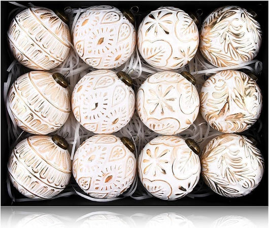Set de 12 Esferas Navideñas Retro 8CM - Decoraciones Clásicas - Image 10