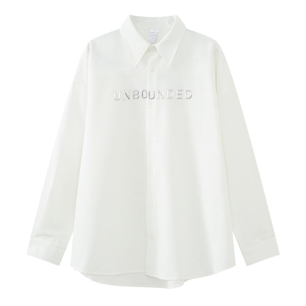 Playera Manga Larga con Diseño de Letras para Hombre y Mujer - Image 8