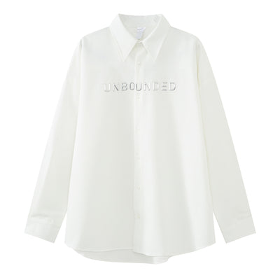 Playera Manga Larga con Diseño de Letras para Hombre y Mujer - Image 8