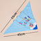 Blue Triangular Binder Average Size