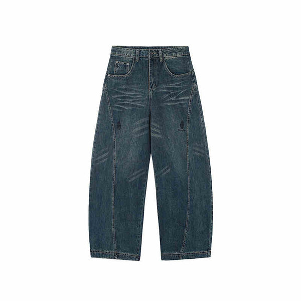 Pantalones Jeans Rectos Anchos Vintage Efecto Caída - Image 6