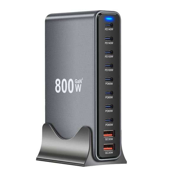 Cargador de Escritorio Multifuncional 800W con Tecnología Gallium Nitride PD