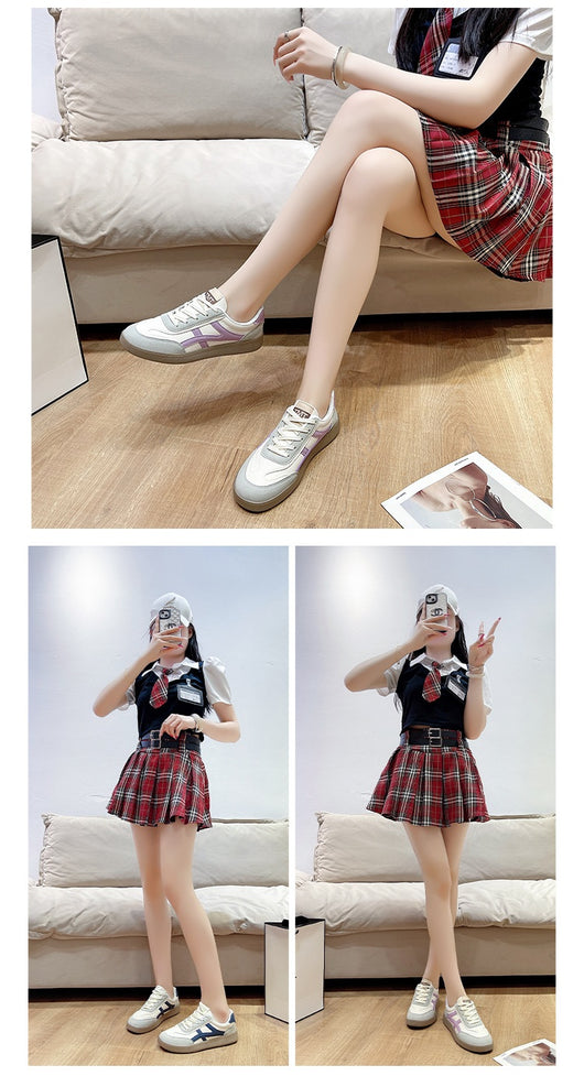 Zapatillas Cortez Mujer con Falda y Suela Gruesa - Image 16