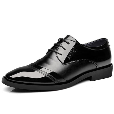 Zapatos de Cuero Puntiagudos Casual Coreanos para Hombre - Image 5