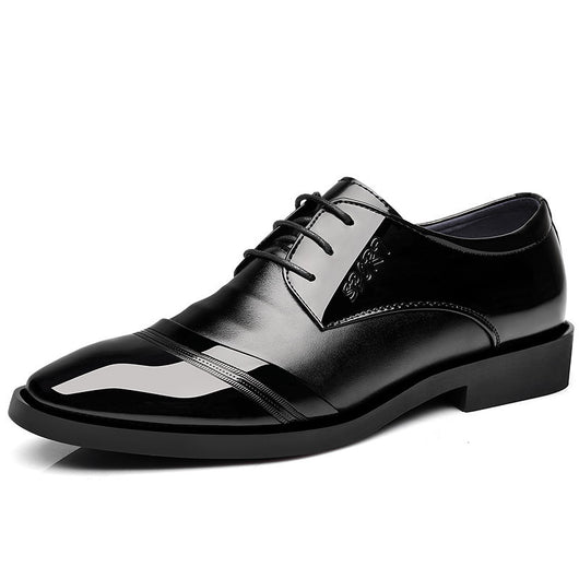 Zapatos de Cuero Puntiagudos Casual Coreanos para Hombre - Image 5