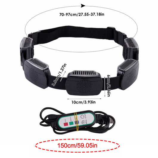 Ventilador Portátil de Cintura con 5 Aspas para Actividades Outdoor - Image 6