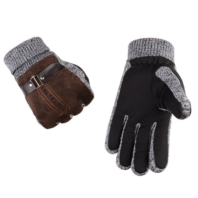 Guantes de Piel de Cerdo para Hombre - Invierno, Ciclismo y Ocio - Image 9