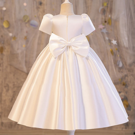 Vestido de Princesa de Satén Coreano para Bebé de 1 Año - Image 11