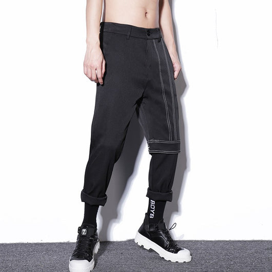 Pantalones Casuales Hombre Estilo Coreano Ajustados Otoño - Image 5