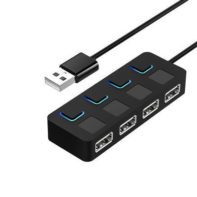 Hub USB 2.0 Multiplicador de 4 Puertos con Botón - Image 5