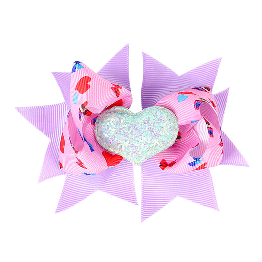 Pasador de Moño Infantil Multicapa con Detalle de Amor - Image 3