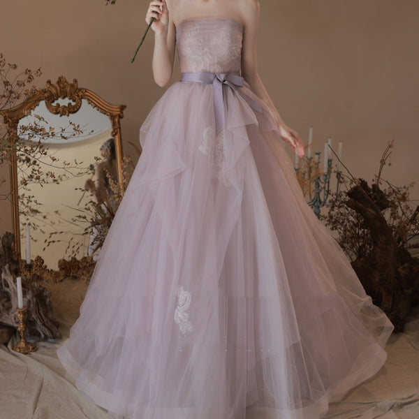 Vestido Tubo Púrpura para Cena de Gala y Bodas