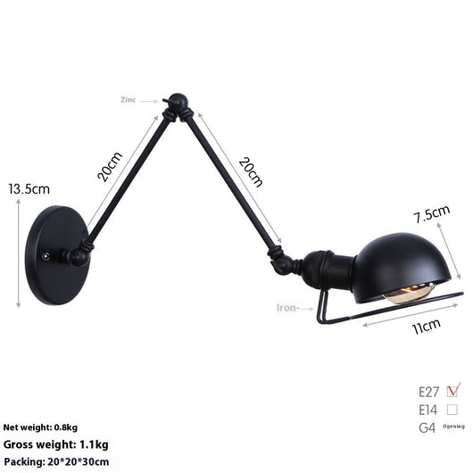 Lámpara LED de Pared Articulada para Estudio y Dormitorio - Image 24
