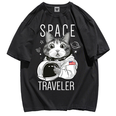 Playera Gato Astronauta con Diseño Graffiti - Image 12